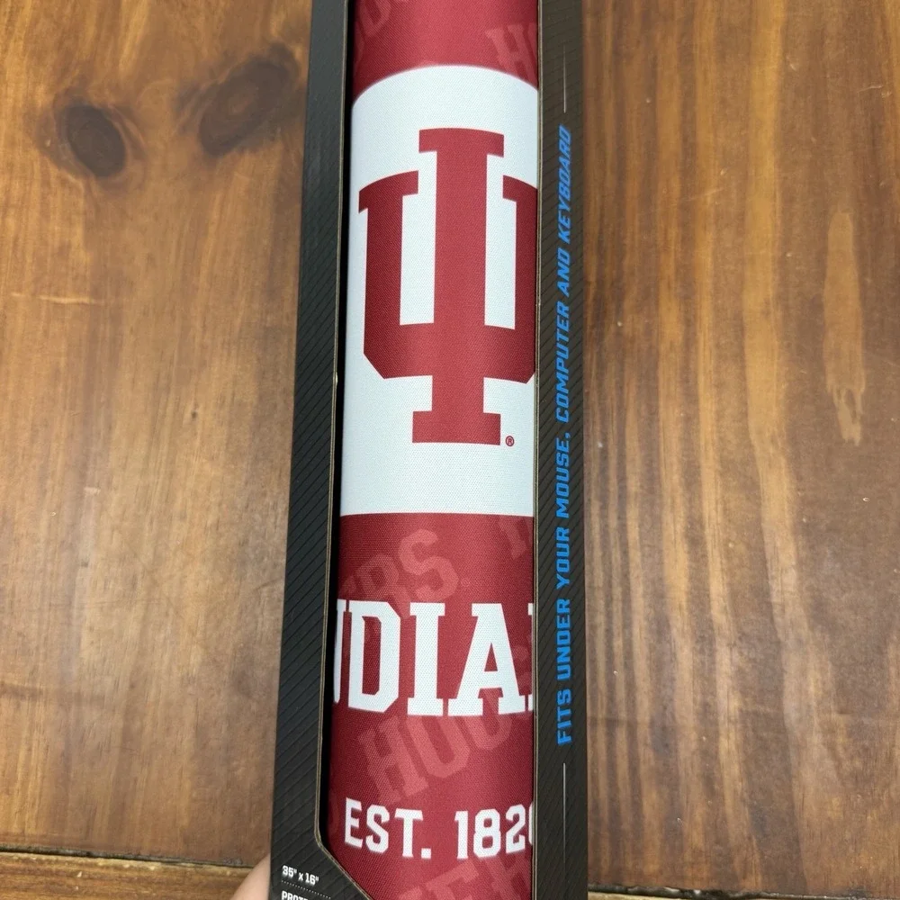 NEW YouTheFan NCAA Indiana Hoosiers Logo Series Desk Mouse Pad 35x16 Inches